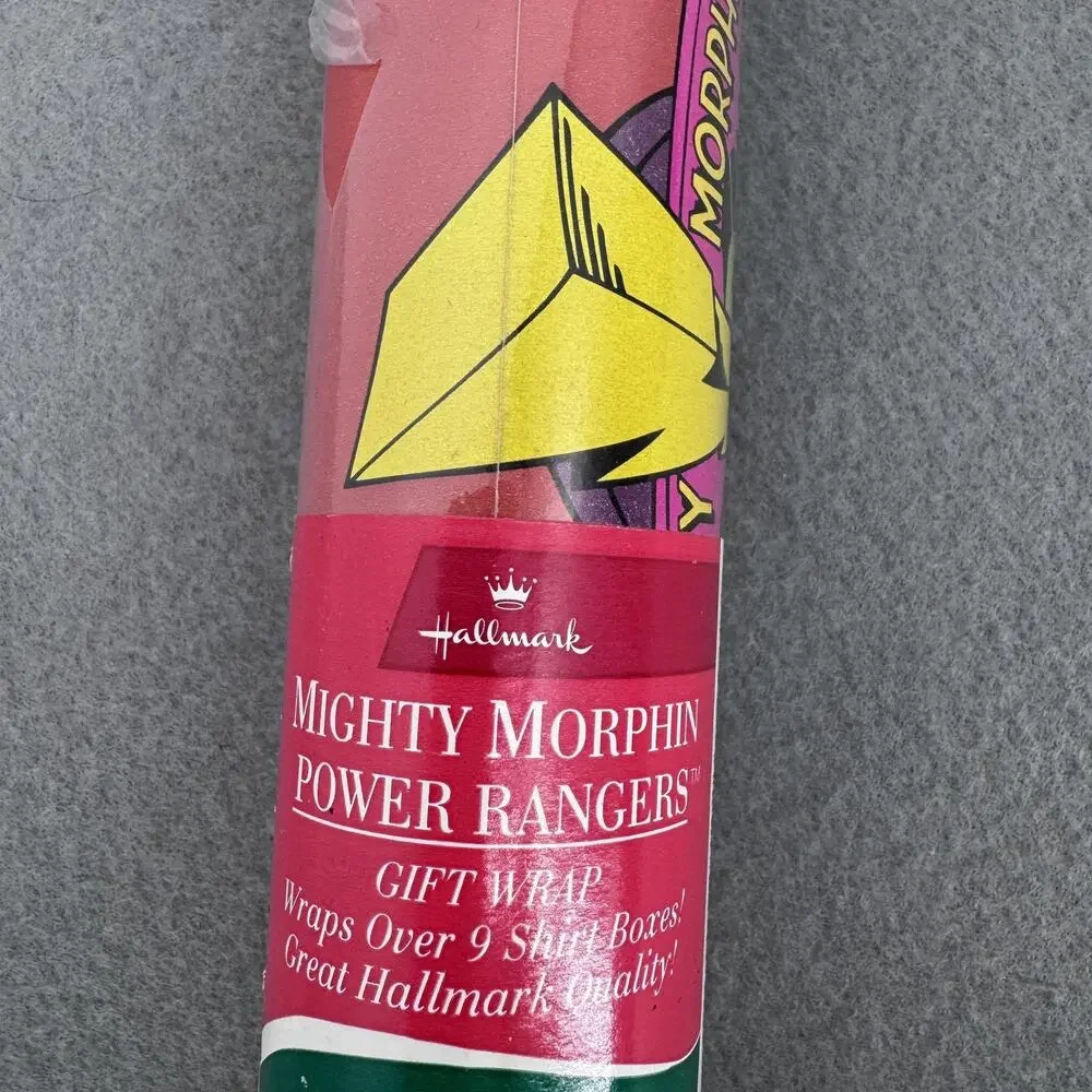 1994 Hallmark Mighty Morphin Power Rangers Gift Wrap Paper NOS Sealed‎ Wrapping
